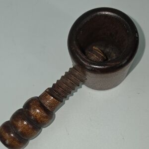 Vintage Wooden Nut Cracker Screw Type Nutcracker